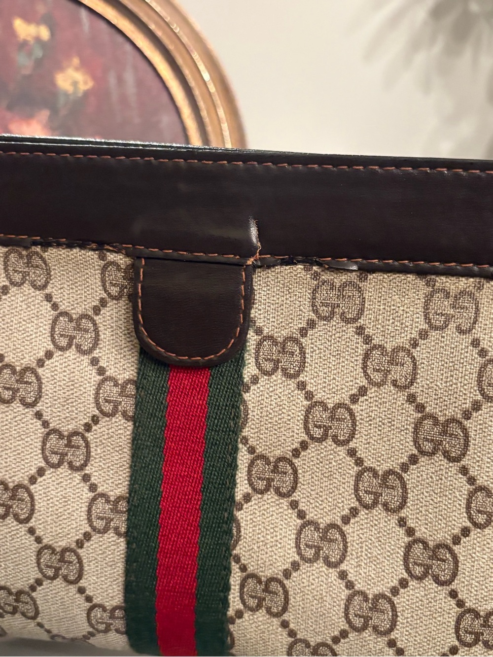 Vintage Gucci GG supreme Sherryline Clutch - Picture 7 of 10